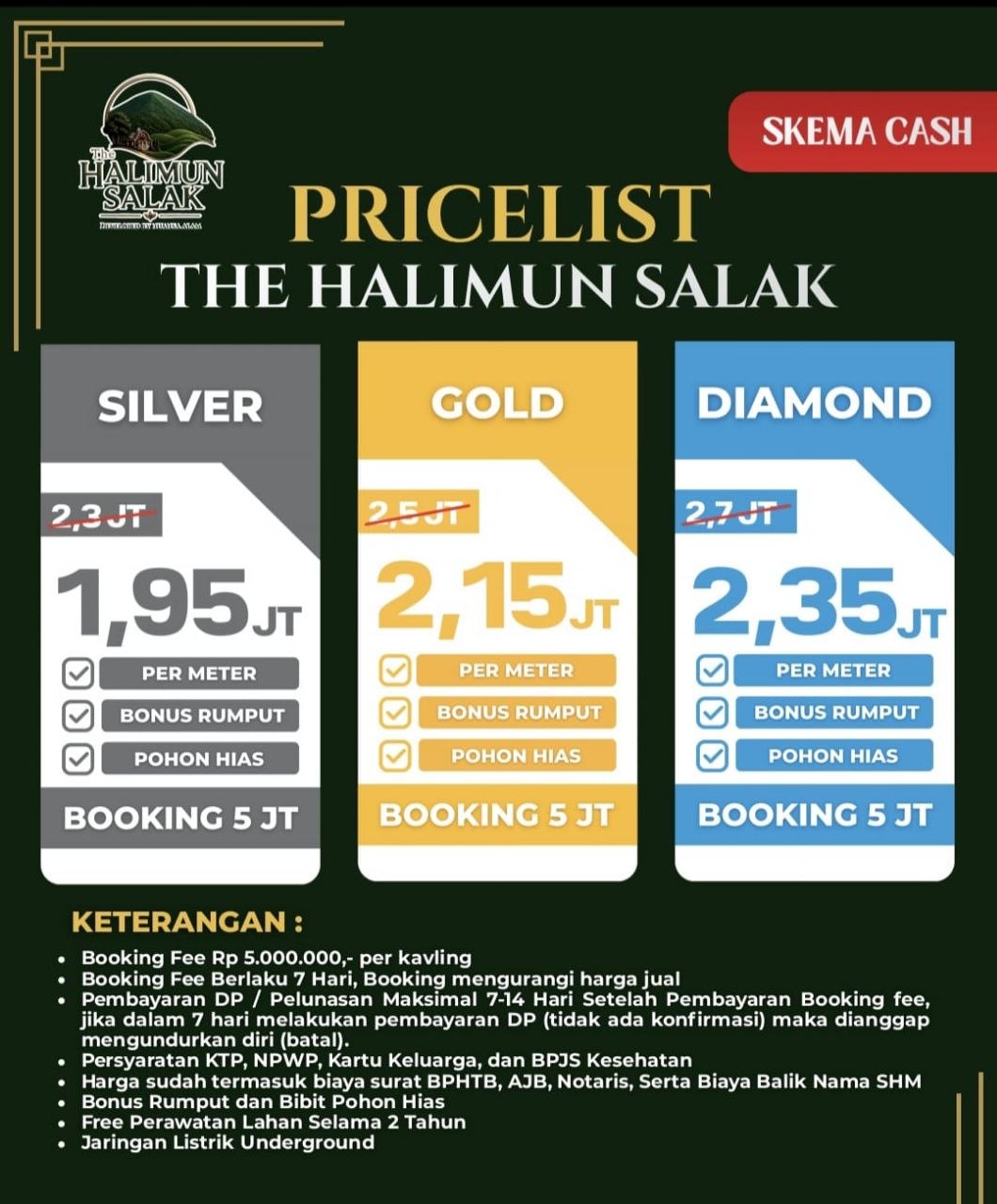 Pricelist The Halimun Salak